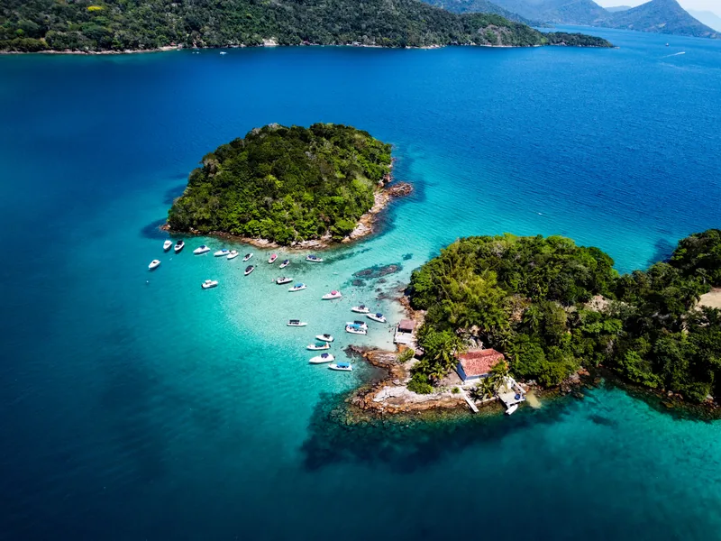Ilhas e bancos de areia da Lagoa Azul